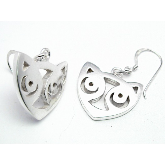 Silver Maori Earrings (large)