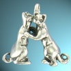 A - The alphabet in silver